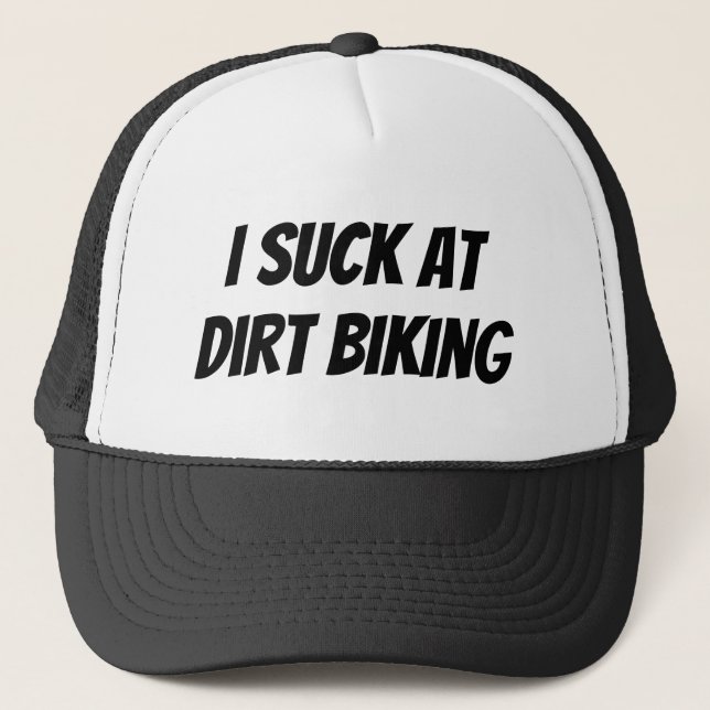 Ich Sind zum Kotzen bei Dirt Biking Trucker Hat Truckerkappe (Vorderseite)