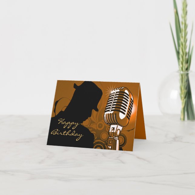 Ich singe, Mann_ Karte (Vorderseite)