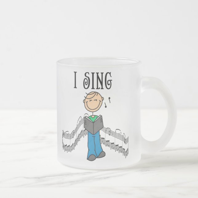 Ich singe Mug Mattglastasse (Rechts)