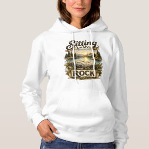 Ich sitze auf meinem Felsen Hoodie