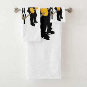 Ich Skate mit Woody (Hockey) Badhandtuch Set
