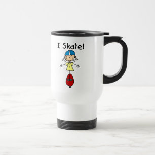 Ich skate Stick-Figur Tasse