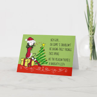 Ich sollte diese Weihnachtskarte nicht machen Feiertagskarte