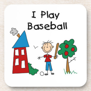 Ich spiele Baseball Getränkeuntersetzer