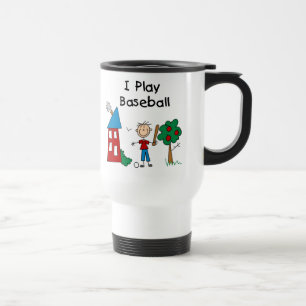 Ich spiele Baseball Reisebecher