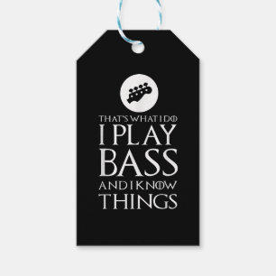 Ich spiele Bass Funny Bass Gitarre Geschenkanhänger
