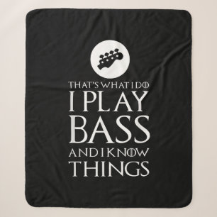 Ich spiele Bass Funny Bass Gitarre Sherpadecke