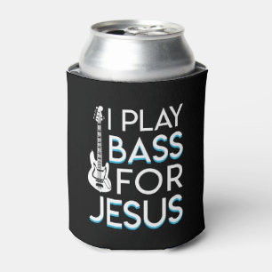 Ich spiele Bass Jesus Christlich Bass Gitarre Dosenkühler