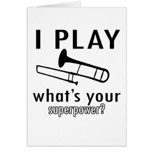 Ich spiele den Trombone