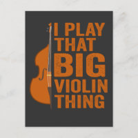 Ich spiele dieses große Violine-Musikinstrument