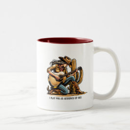 Ich spiele für ein Publikum von einer Tasse