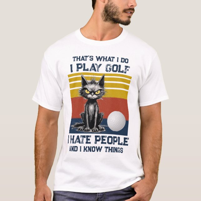 Ich spiele Golf T - Shirt (Vorderseite)
