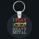 Ich spiele Heavy Metal Funny Trumpet Player Music  Schlüsselanhänger<br><div class="desc">Funny Trompet Player Design für diejenigen,  die Messing musical Instrument in einer Musikband,  Orchester oder musikalische Aufführung spielen. Coole Vintage Retro Jazz Musikgenuss für Musiker und Marching Bandmitglied. Ideal für Musiklehrer,  Orchesterfans und diejenigen,  die Liebe haben Trompete zu spielen. Großartiges Weihnachtsgeschenk und Geburtstagsgeschenk für Familien und Freunde.</div>