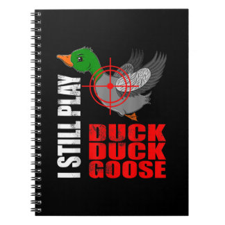 Ich spiele immer noch Entenente Gänse Funny Duck J Notizblock