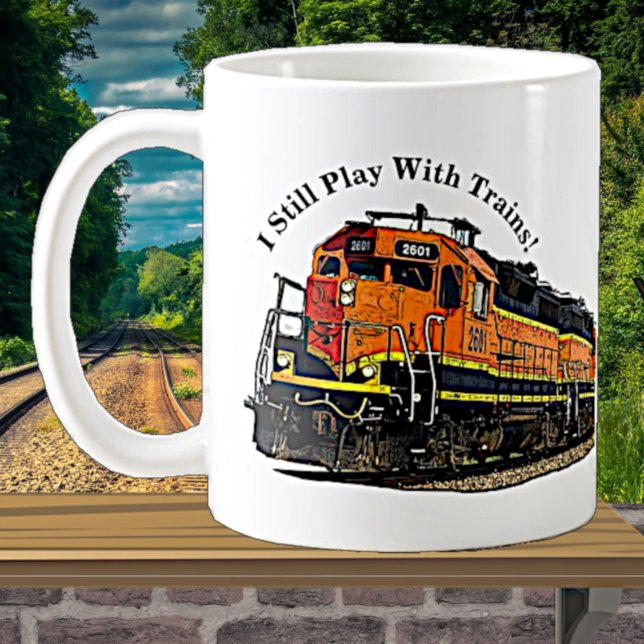 Ich spiele immer noch mit Diesel-Lokomotive Kaffeetasse (Von Creator hochgeladen)