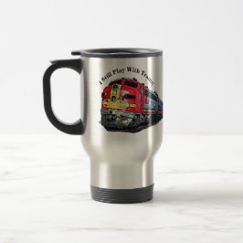 Ich spiele immer noch mit Diesel-Lokomotive Reisebecher