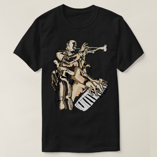 Ich spiele Jazzmusik T-Shirt (Design vorne)