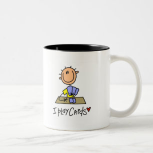 Ich Spiele Karten T-Shirts und Geschenke Zweifarbige Tasse
