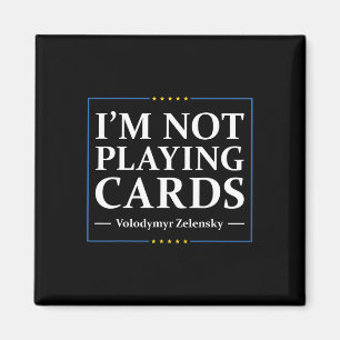Ich spiele keine Karten - Frieden für die Ukraine  Magnet