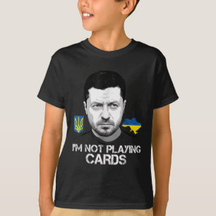 Ich spiele keine Karten für Zelensky Trump-Unterst T-Shirt
