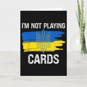 Ich spiele keine Karten Ukraine unterstützt politi