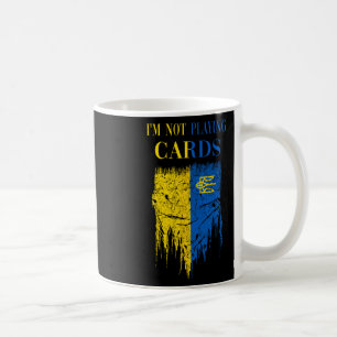 Ich spiele keine Karten Zelensky Trump Unterstützu Kaffeetasse