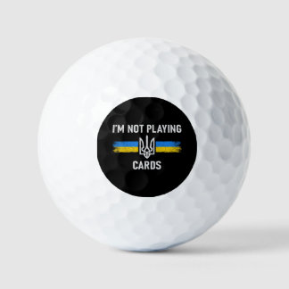 Ich spiele keine Karten - Zelensky Worte 2025 Golfball