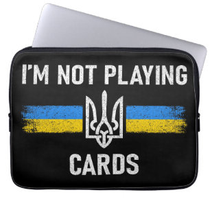 Ich spiele keine Karten - Zelensky Worte 2025 Laptopschutzhülle