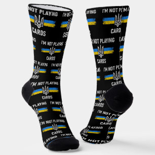 Ich spiele keine Karten - Zelensky Worte 2025 Socken