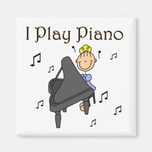 Ich spiele Klavier T-Shirts und Geschenke Magnet