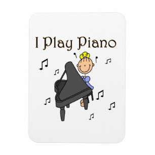 Ich spiele Klavier T-Shirts und Geschenke Magnet
