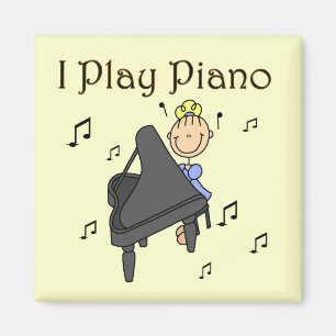 Ich spiele Klavier T-Shirts und Geschenke Magnet