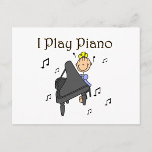 Ich spiele Klavier T-Shirts und Geschenke Postkarte