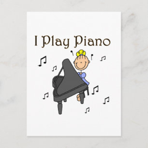 Ich spiele Klavier T-Shirts und Geschenke Postkarte