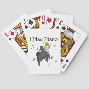 Ich spiele Klavier T-Shirts und Geschenke Spielkarten