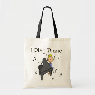 Ich spiele Klavier T-Shirts und Geschenke Tragetasche