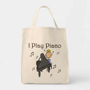 Ich spiele Klavier T-Shirts und Geschenke Tragetasche