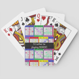 Ich spiele lieber BINGO Playing Cards Spielkarten