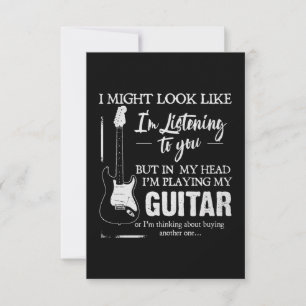 Ich spiele meine Gitarre Karte