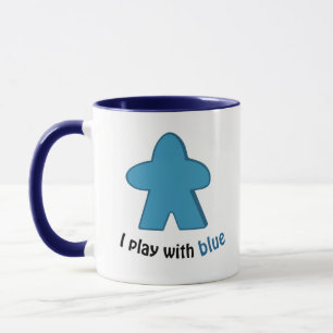 Ich spiele mit Blue Meples Tasse