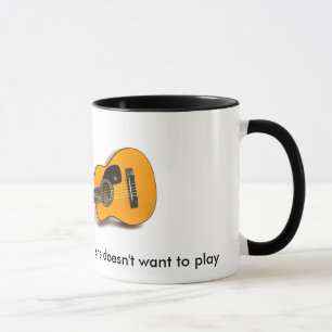 Ich spiele mit meiner Gitarre, wenn sie nicht… tut Tasse