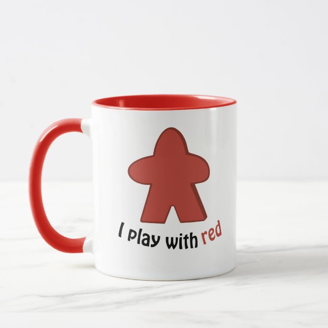 Ich spiele mit Red Meples Tasse (Links)