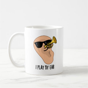 Ich spiele nach Ohren, lustige Musik Kaffeetasse