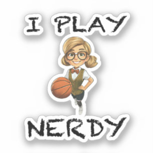 Ich spiele Nerdy Aufkleber