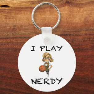 Ich spiele Nerdy Schlüsselanhänger
