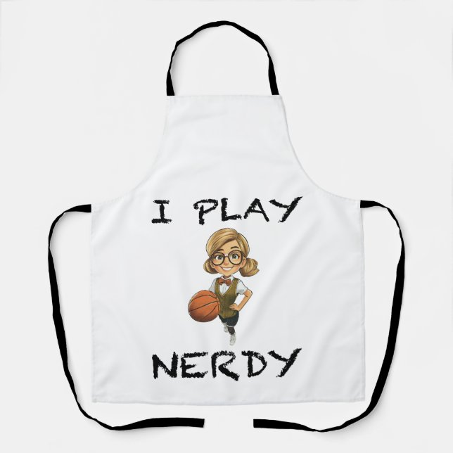 Ich spiele Nerdy Schürze (Vorderseite)