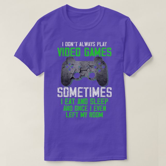 Ich spiele nicht immer Videospiele Funny Boys (5) T-Shirt (Design vorne)