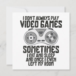 Ich spiele nicht immer Videospiele Gaming Humor Lu Save The Date