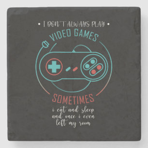 Ich Spiele Nicht Immer Videospiele Manchmal Steinuntersetzer