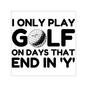 Ich spiele nur Golf Permastempel